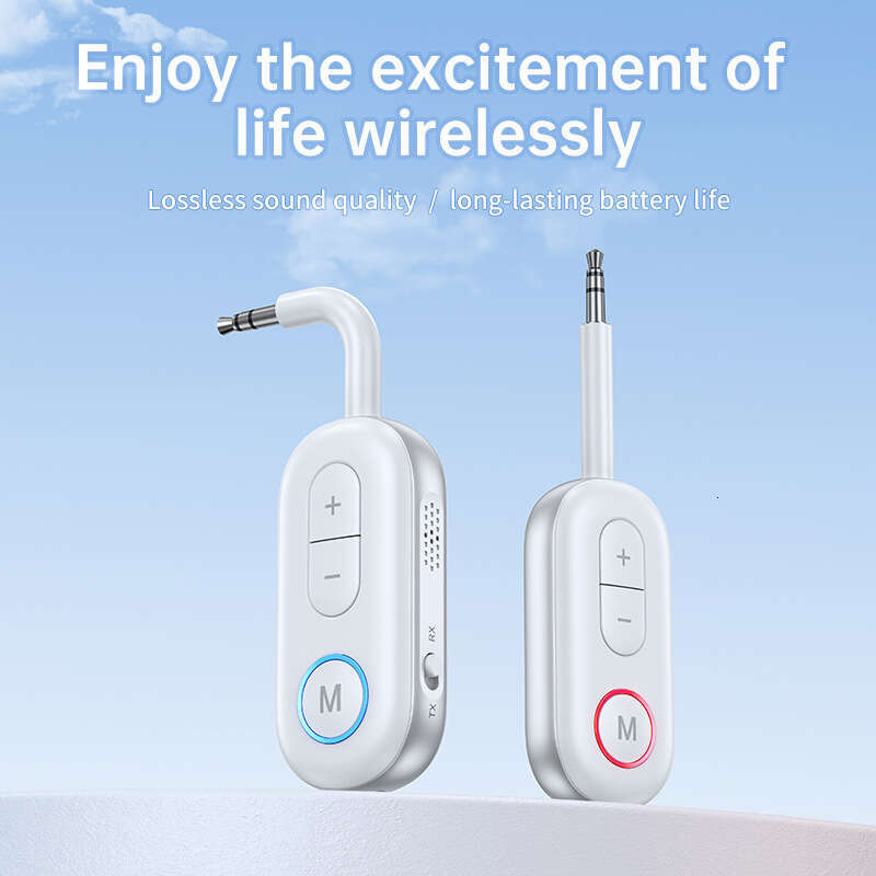 New Private Model 5.4 HiFi Sound Quality Bluetooth Adapter Receiver Transmitter AUX 2-in-1 Car Airplane Fitness