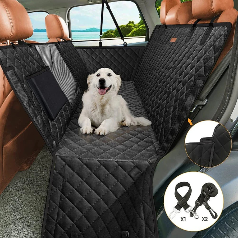 Suitable for Tesla Model 3 Model Y 20-24 dog seat cover waterproof scratch resistant pendant durable fat free pet seat cover with mesh window 250427