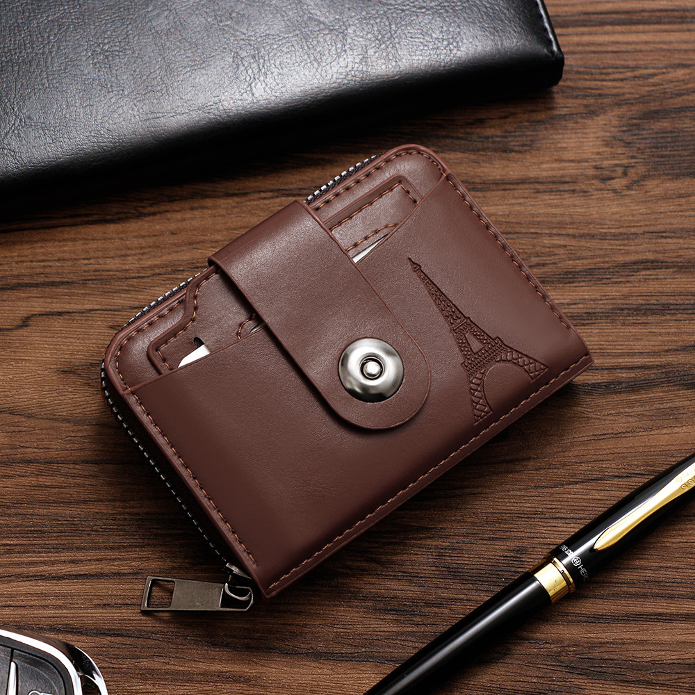 Designer Wallet Fashionable Draw Men S Magnetic Buckle Organ Large Capacity Bag Card Cover Driver S License Clip Coin Purse Luxury Wallet Key Pouch