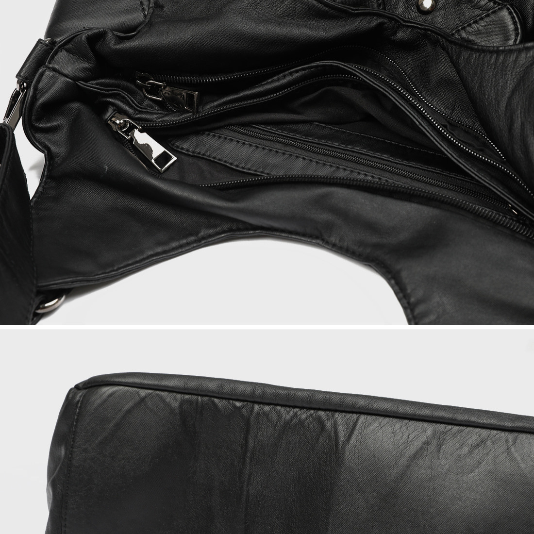 Ladies' fashionable washed and used spicy girl motorcycle bag with large capacity and Japanese and Korean trend multi pocket shoulder bag