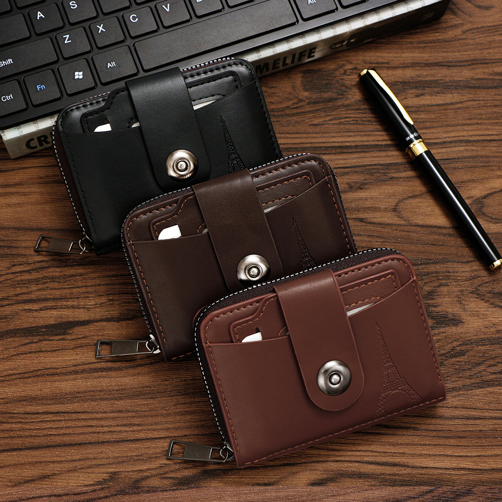 Designer Wallet Fashionable Draw Men S Magnetic Buckle Organ Large Capacity Bag Card Cover Driver S License Clip Coin Purse Luxury Wallet Key Pouch