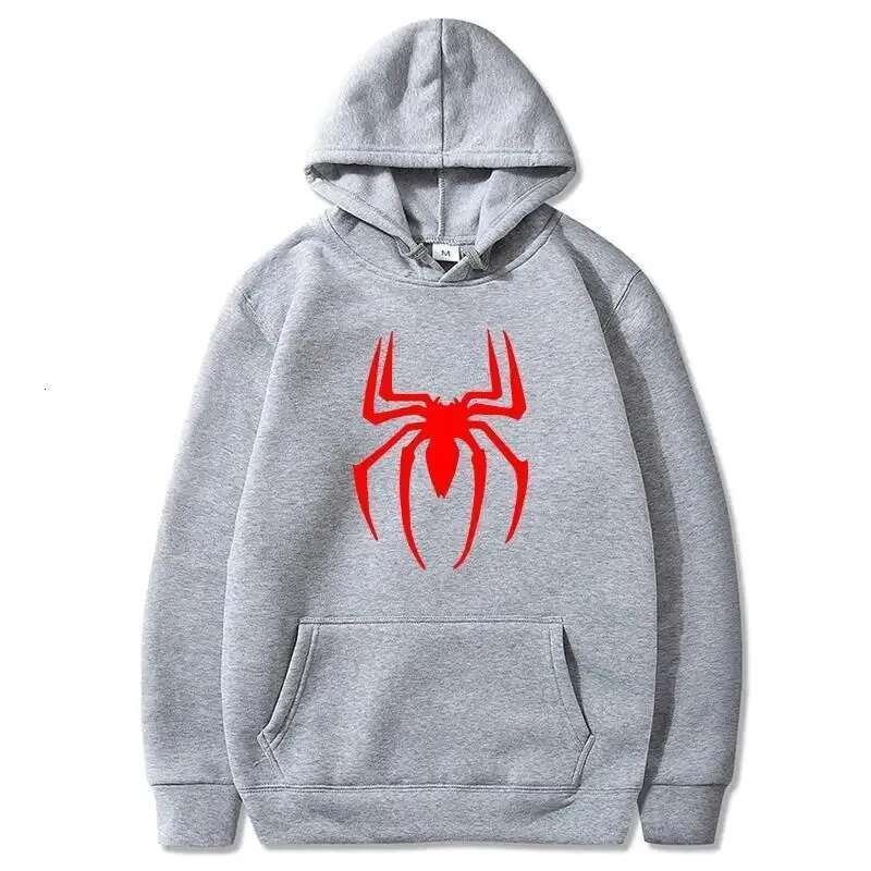 Parkour printhoodies spider spiderman hoodie for men clothing women pullovers spring sweater sweatshirt jackets black white fashion clothing women