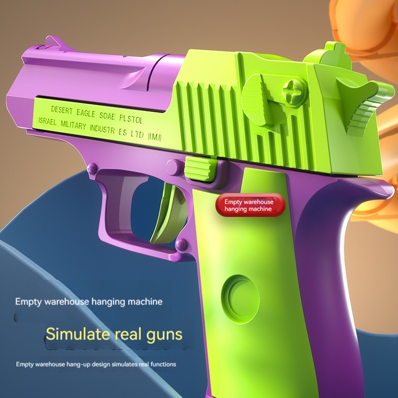 Radish Gun Model Cannot Shoot M1911 Pistol Desert Eagle Empty Load Hang-up 3D Printing Fidget Toy for Boys Decompression