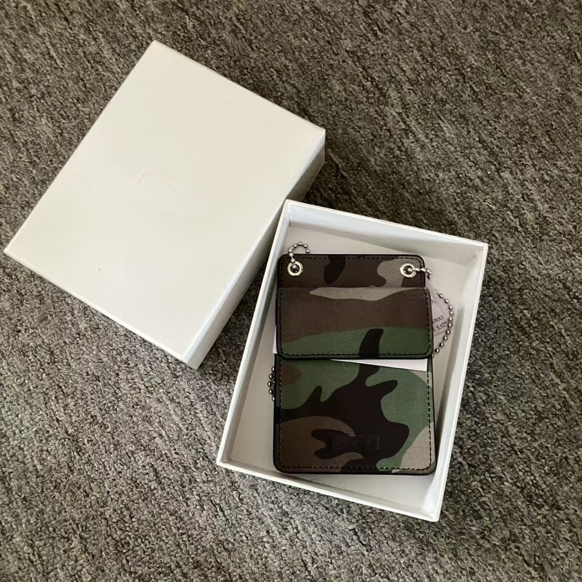 Leather Wallets Holders Men Women Neck Credit Card Slot Multi functional handbag bag