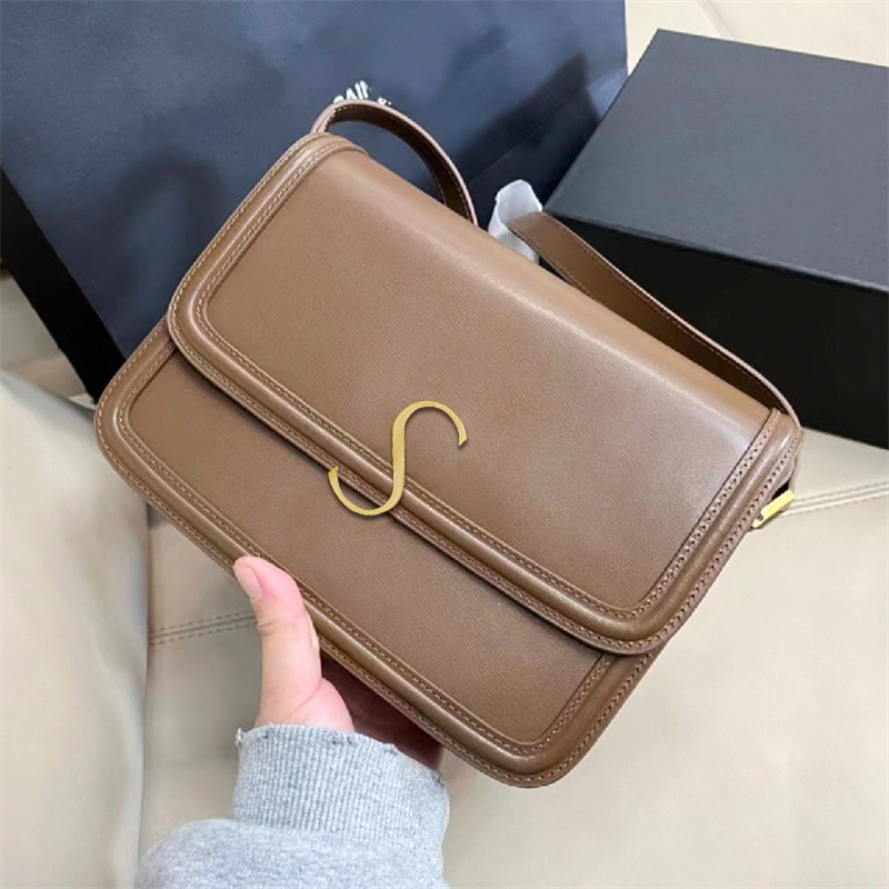 Womens Genuine Leather Tofu Designer bag Luxury 2 sizes handbag purses Crossbody travel makeup Bag mens fashion clutch satchel tote shoulder classic flap even bags