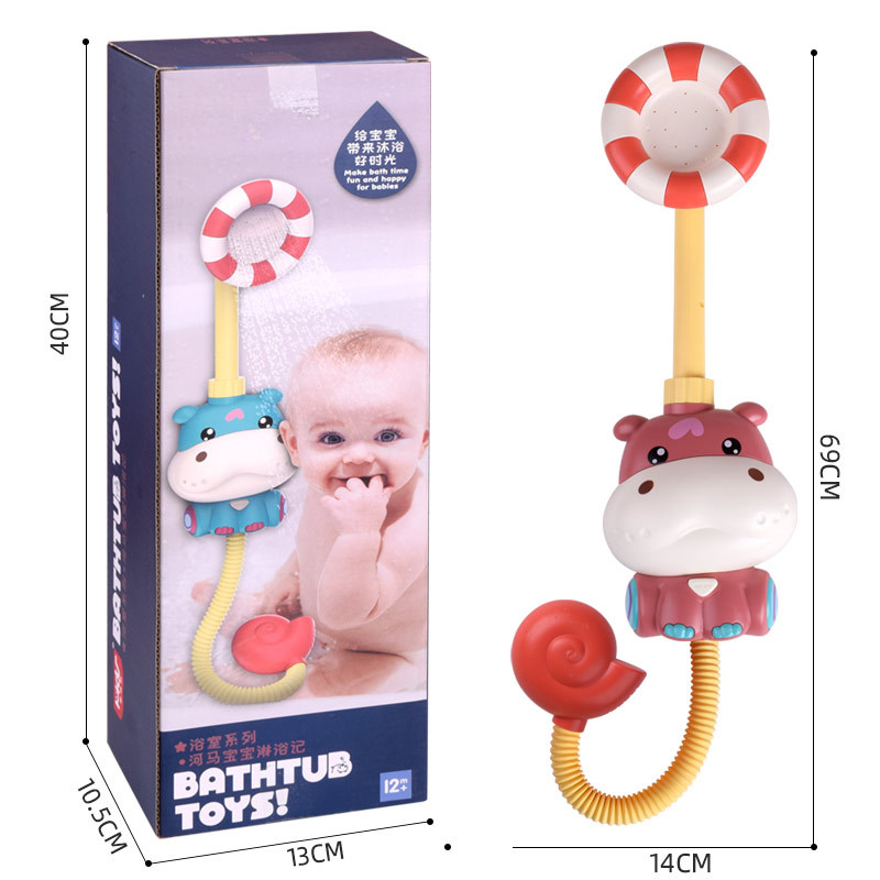 Baby Bath Cartoon Electric Shower Head Infant Bath Water Play BathTub Sprinkler Toys Soothing Baby Emotion Spray Water Gifts
