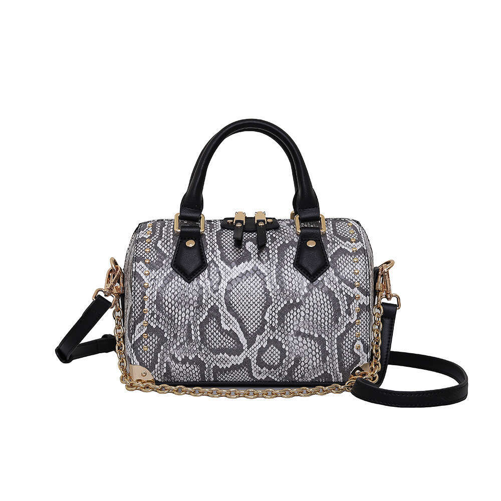 Advanced texture snake patterned pillow for women 2025 new spring and summer handbag, single shoulder crossbody small bag