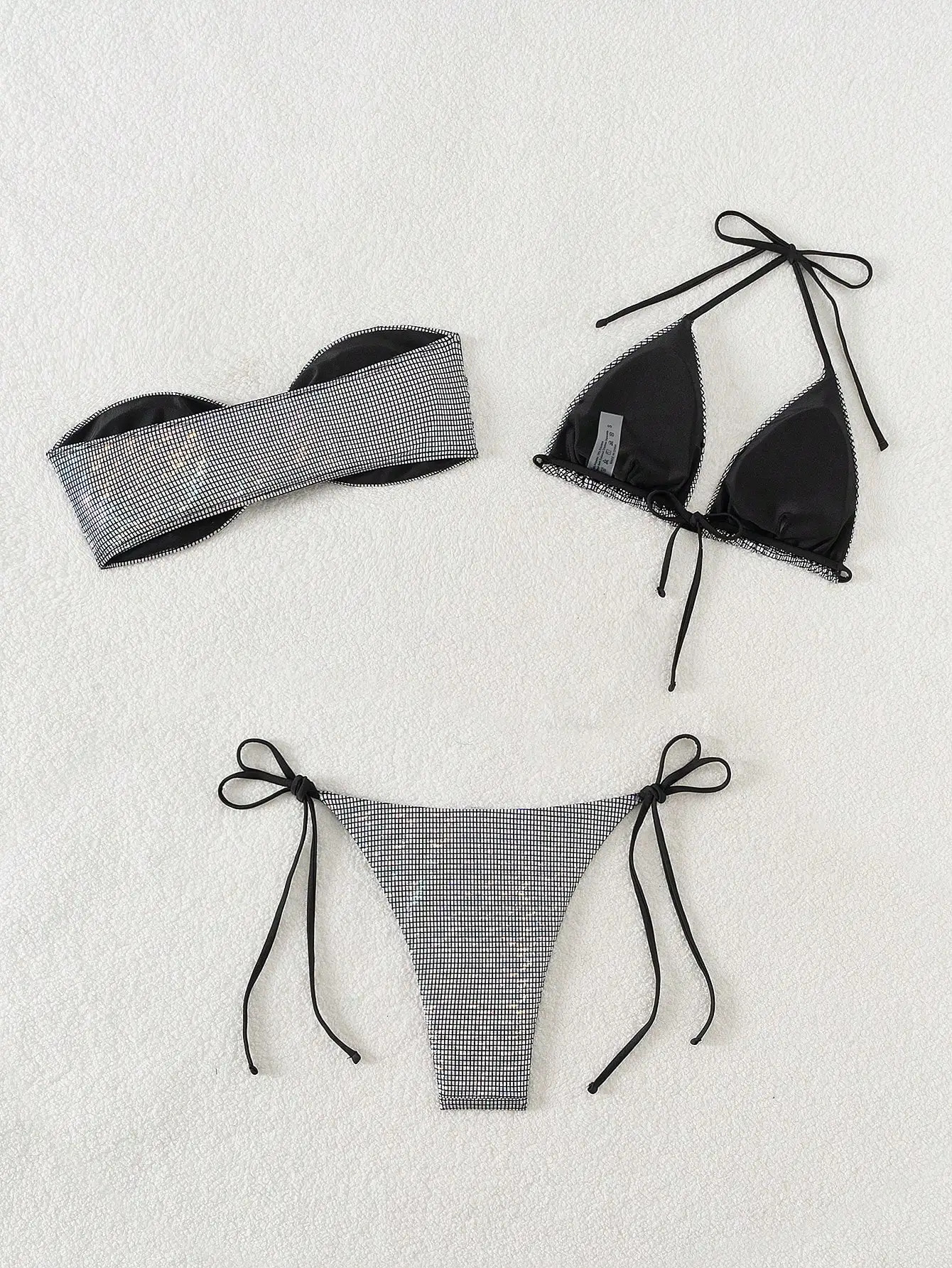 summer bikini three-piece swimsuit is a tiny and sexy seaside slightly drunk and sensual swimsuit 250428