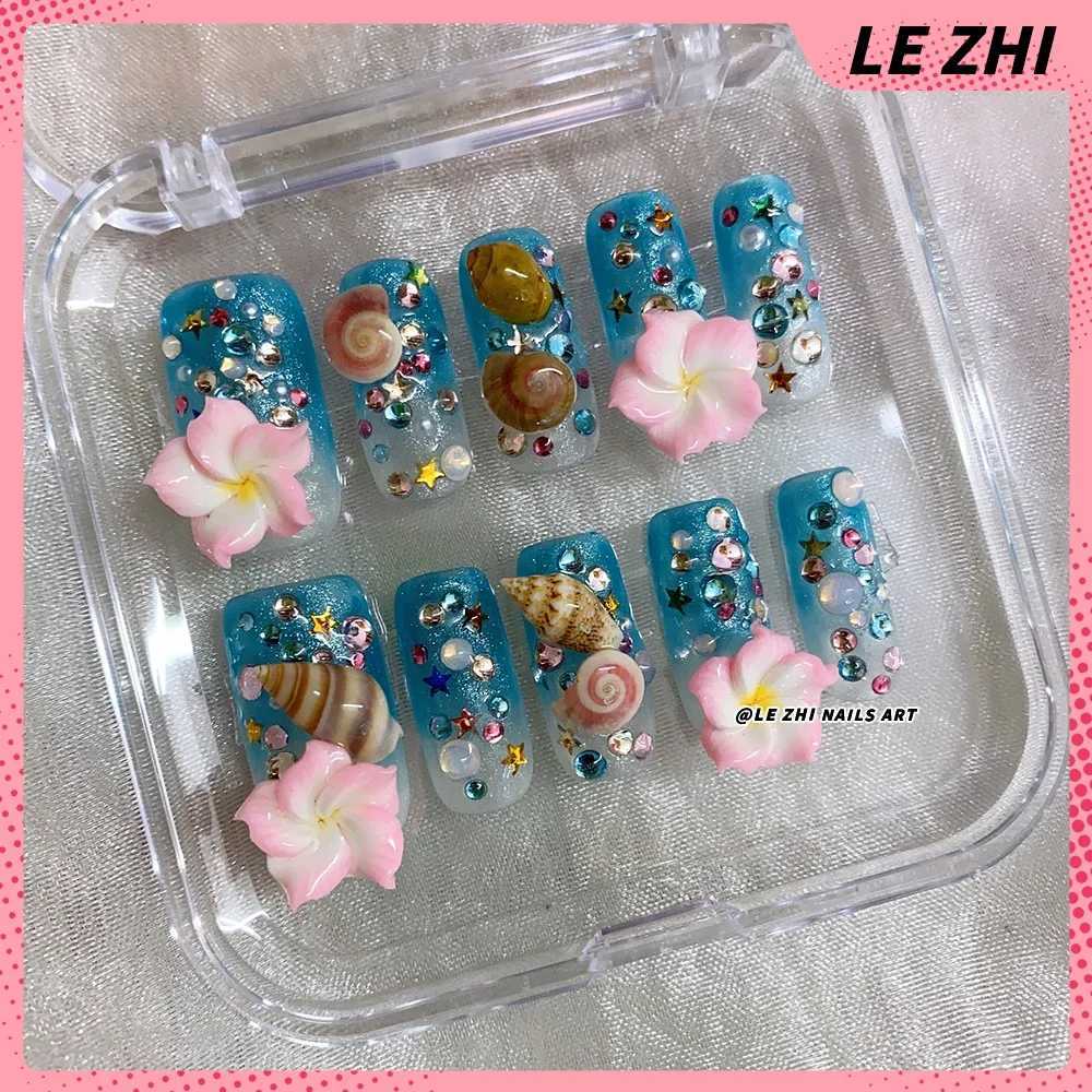 Creative Duck Web Handmade Press Nail Art XL Coffin Sparkling Butterfly AB Diamond Nail Custom Nail Party Stickers H25429