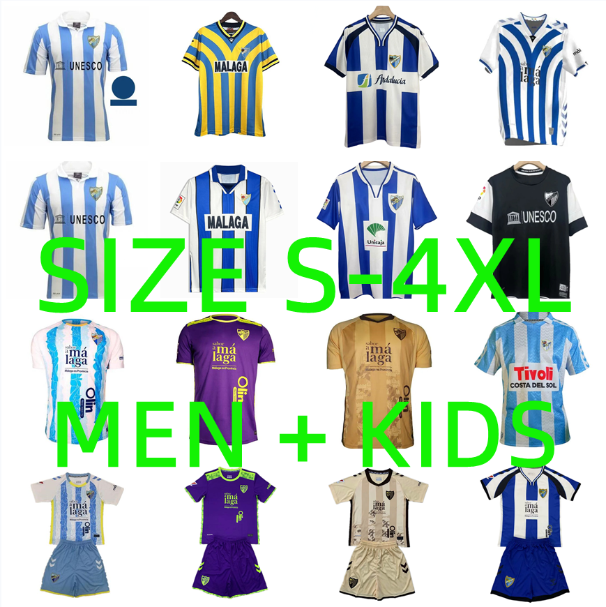 24 25 Malaga Soccer Jerseys MOlaga 2024 2025 MALAGUISTA ANTONITO C. DIONI CASTEL MEDINA D.LARRUBIA Football Shirt camiseta de fUtbol 97 98 99 05 06 12 13 retro Men kids kit