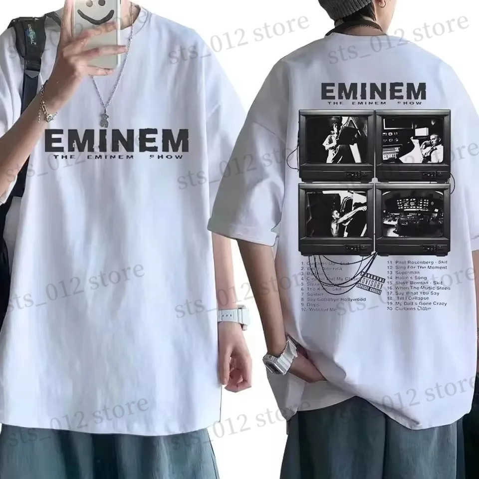Rap singer Eminems music album T-shirt world tour gift for fans T-shirt mens shorts Slve T-shirt top womens T-shirt T250430