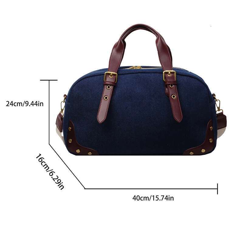 Denim For Women With Large Capacity, 2024 New Leisure Crossbody Lage Bag, High-End Short Distance Travel Bag