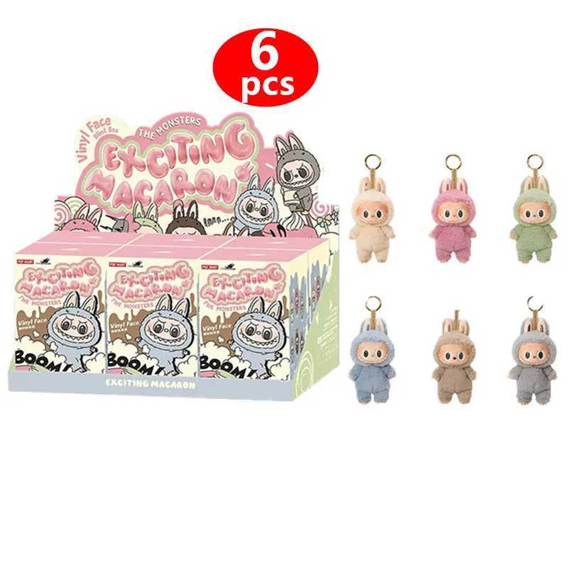 Smart Labubu blind box monster Lisa Seme Heart Macarrr vinyl series trend toy decoration birthday giftT250507