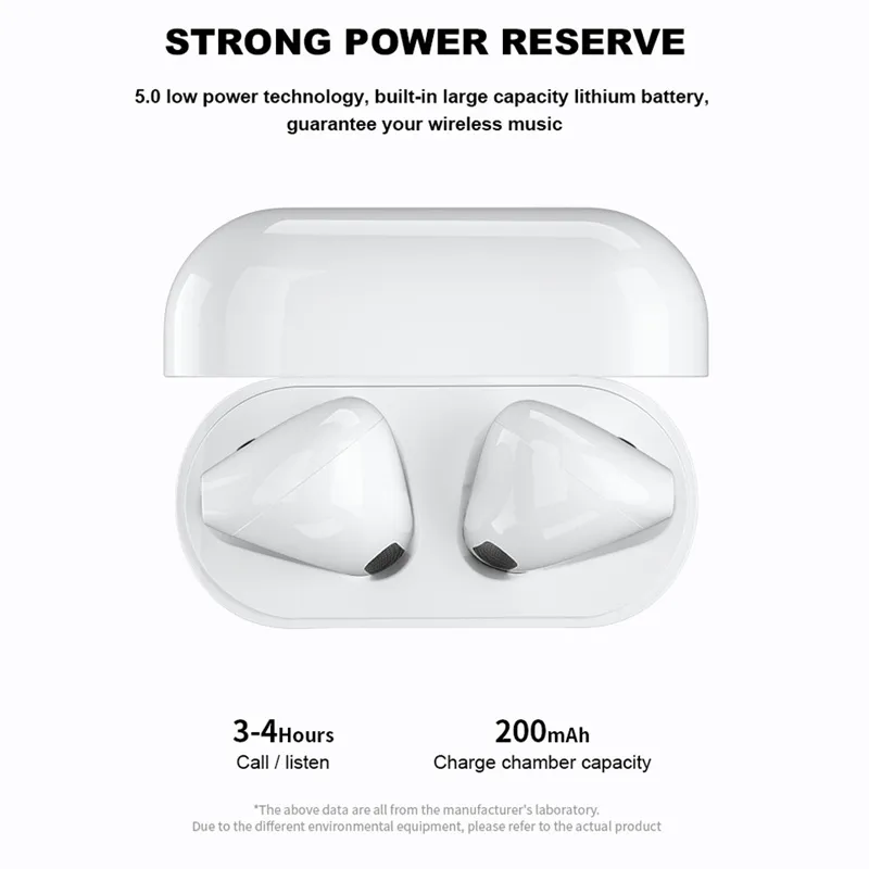 Pro 4 TWS Wireless Headphones Earphone Bluetooth-compatible 5.0 Waterproof Headset with Mic for Android IOS Pro4 Earbuds