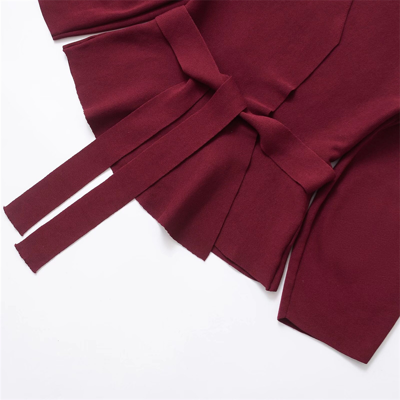2025 Summer New Women's Clothing Design with Belt Knitted Long Sleeve Suit Coat Solid Color Versatile