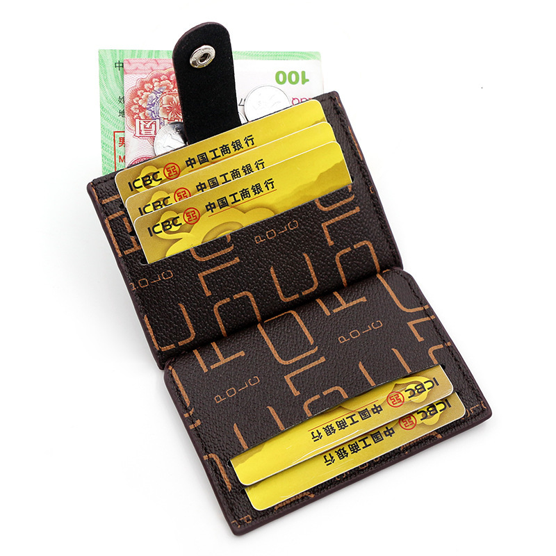 Designer Wallet Trendy Letter Multi Color Buckle Thin Portable Small Bag With Multiple Slots Card Holder Zero Wallet Luxury Wallet Key Pouch