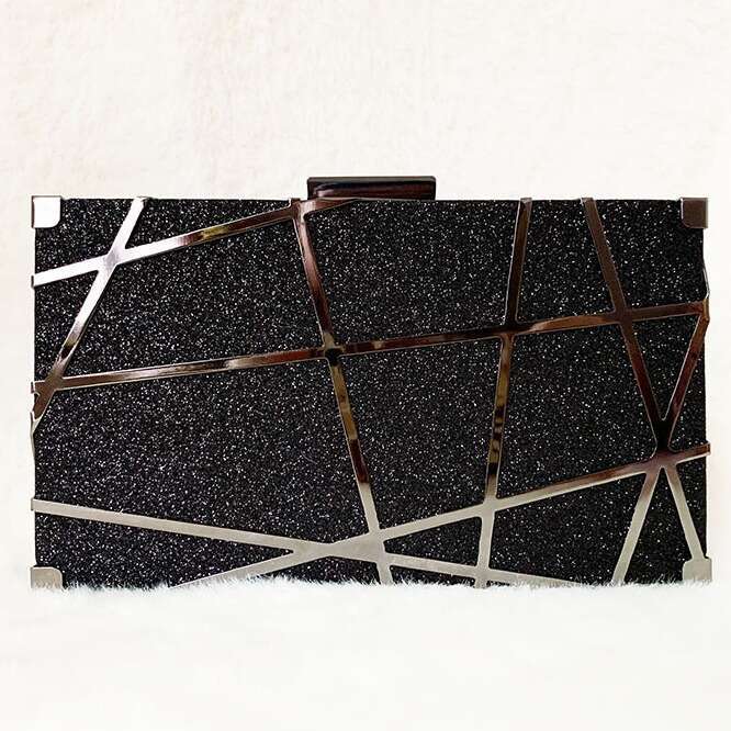 Dinner Bag Geometric Metal Line Decoration Dinner Dress Versatile Handheld Single Shoulder Crossbody Women S Bag KQ
