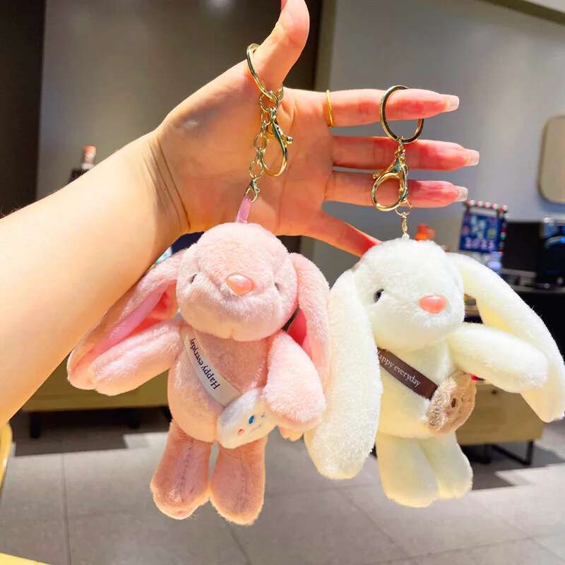 Rabbit Wholesale Key Chain Couple Doll Satchel Cartoon Plush Toy Pendant