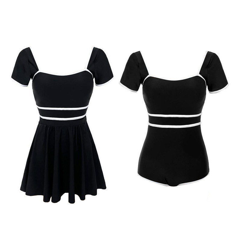 Women's 2025 summer new item, covering the belly slimming, soaking in hot springs one-piece swimsuit, conservative and high-end swimsuit for girl