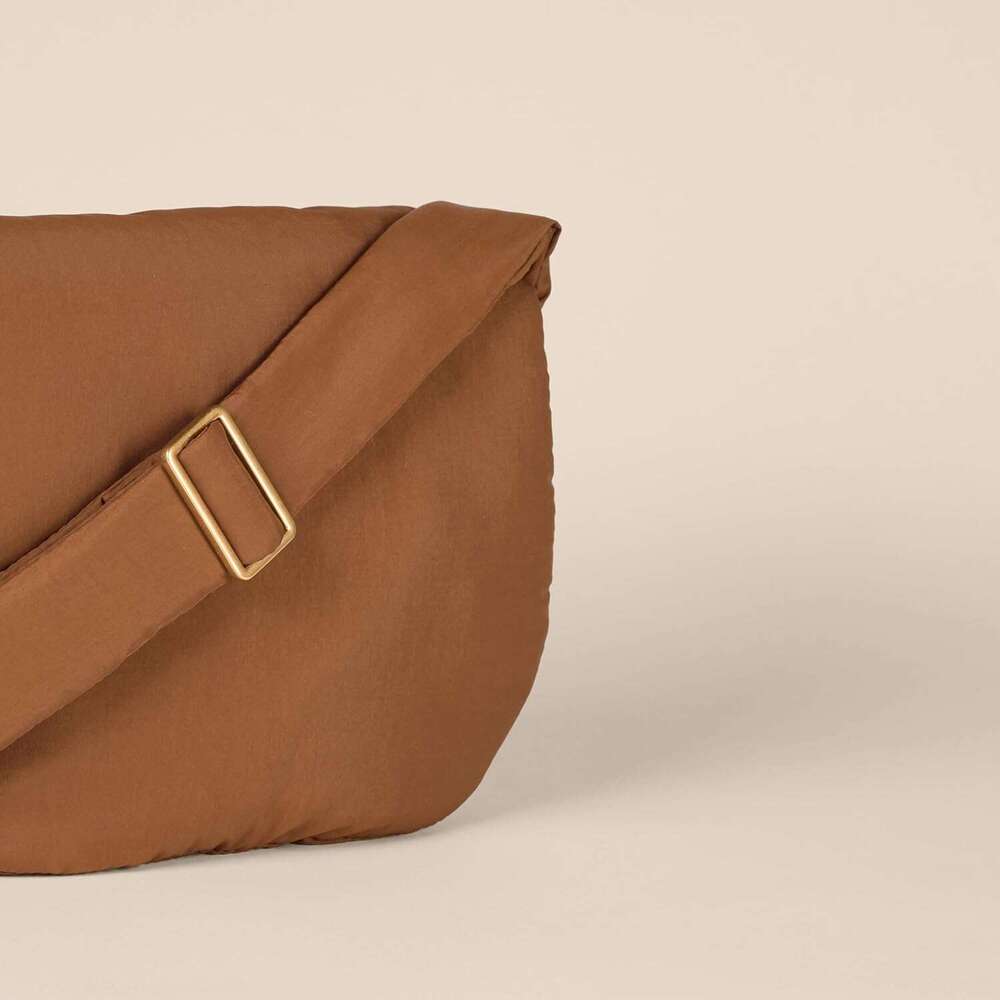 Women's nylon crossbody flip cover bag