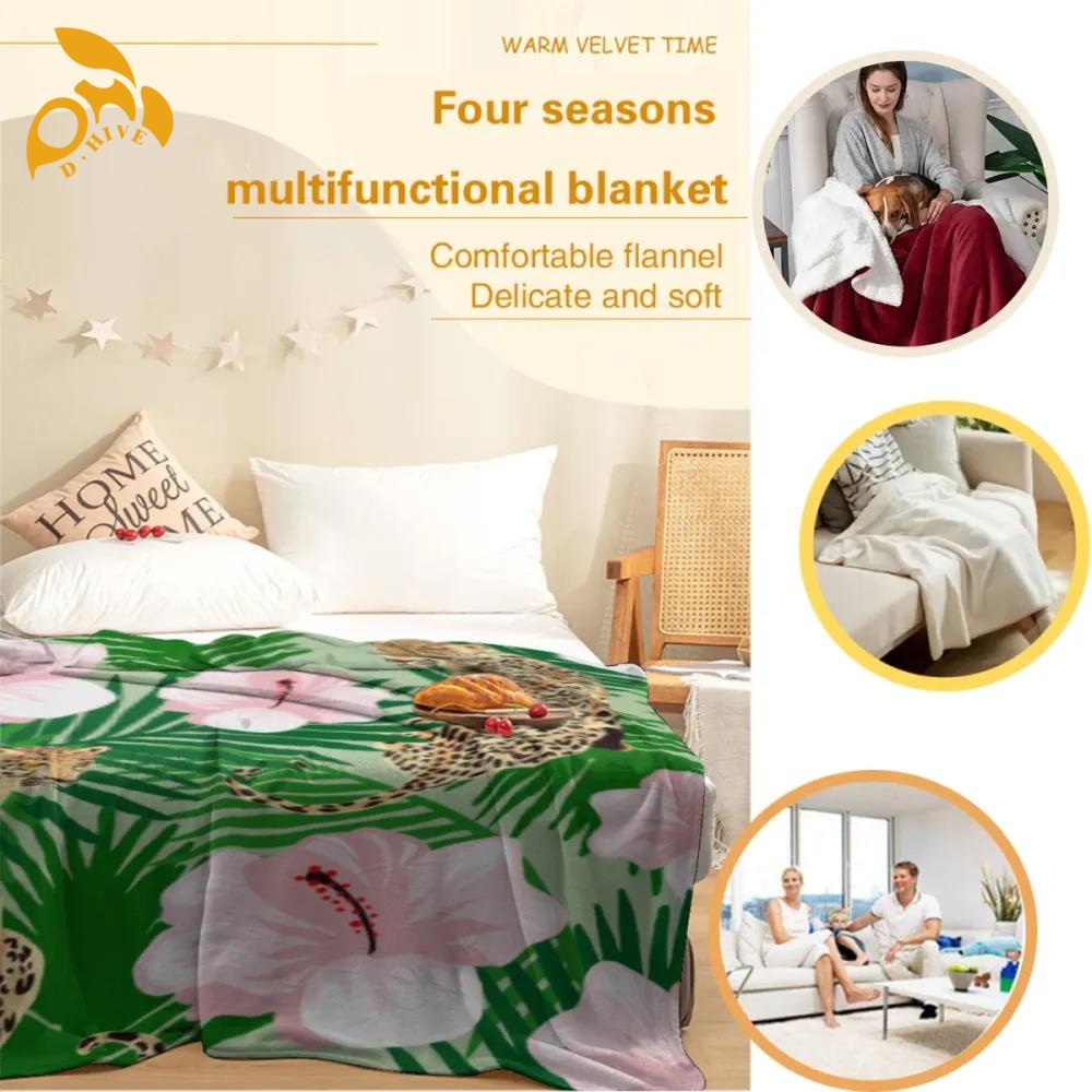 Free Shipping Professional Custom Soft 60x80 Personalization Inch Flannel Blanket - 280g Plush Throw for Home Perfect for Warmth and Comfort in All Se