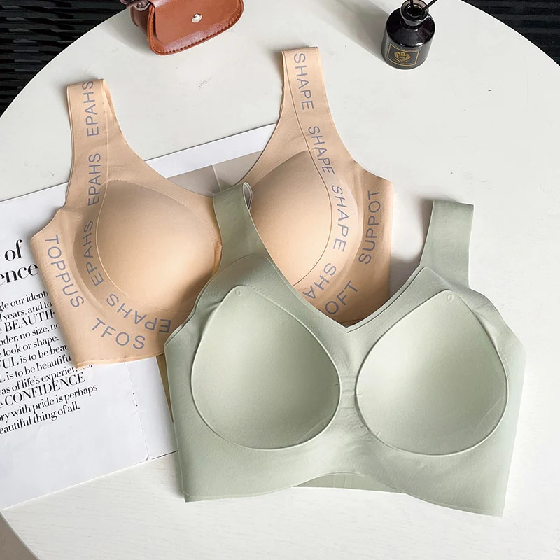 1 piece of seamless womens bra daily comfortable shape underwear fixed pad decoration sports 250430
