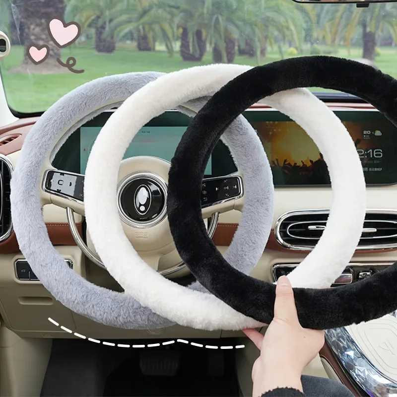 Steering wheel cover automatic and winter goddess advanced polishing simple and warm car steering wheel protection cover H25430