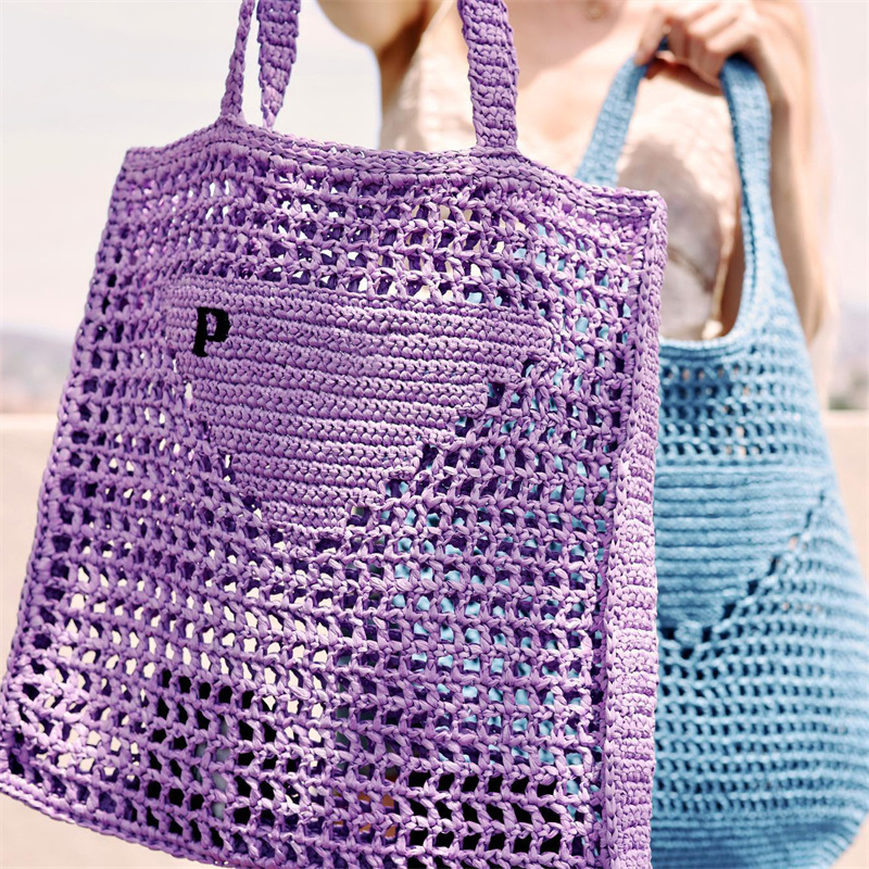 Summer Raffias Straw clutch beach Bag designer Purse Womens handbag fashion weave Crossbody vacation travel bags man tote lady Shoulder shop Luxury bags