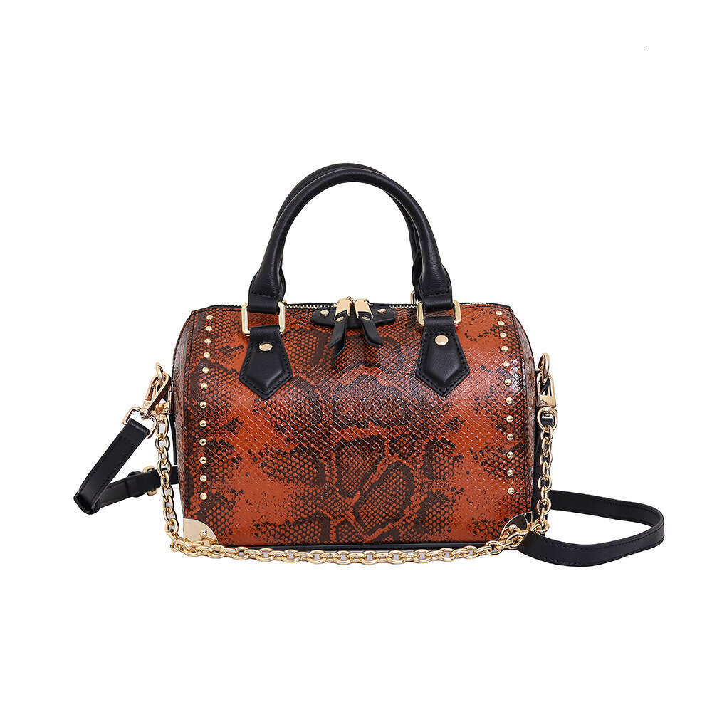 Advanced texture snake patterned pillow for women 2025 new spring and summer handbag, single shoulder crossbody small bag