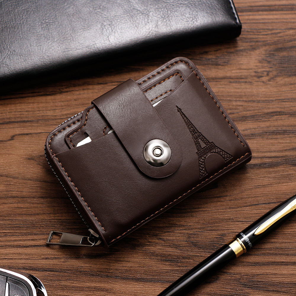 Designer Wallet Fashionable Draw Men S Magnetic Buckle Organ Large Capacity Bag Card Cover Driver S License Clip Coin Purse Luxury Wallet Key Pouch
