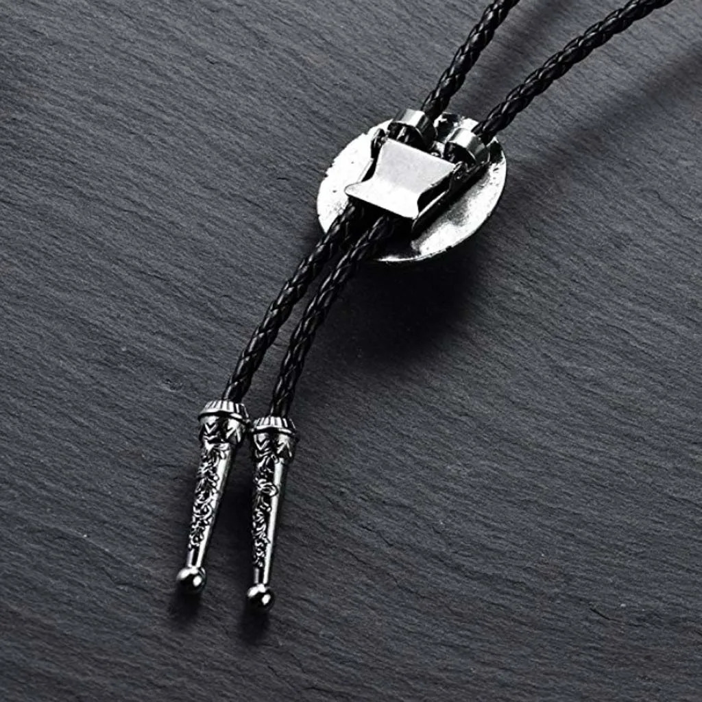 agate stone bolo tie American western cowboy bolo tie mens shirt collar decoration trend 250430