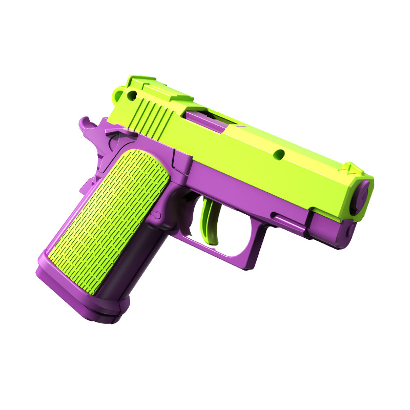 Radish Gun Model Cannot Shoot M1911 Pistol Desert Eagle Empty Load Hang-up 3D Printing Fidget Toy for Boys Decompression