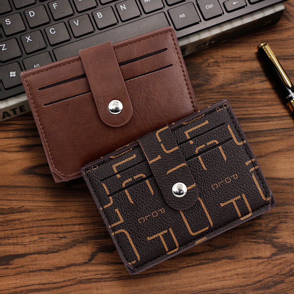 Designer Wallet Trendy Letter Multi Color Buckle Thin Portable Small Bag With Multiple Slots Card Holder Zero Wallet Luxury Wallet Key Pouch