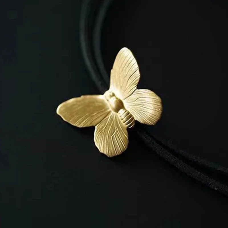 Bolo Tie for Men Western Cowboy Necktie with Alloy Butterfly Buckle Decorations Masquerade Costume Accessories 250430