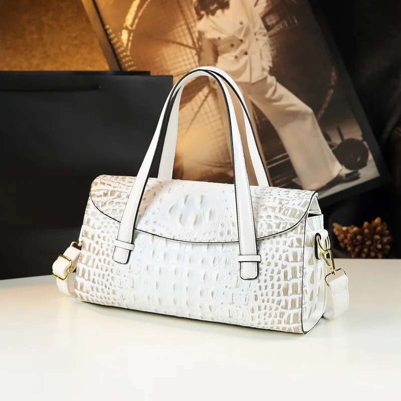 Spring and autumn new leather crocodile-print mother's handbag banquet dress versatile one-shoulder cross-body women's bag