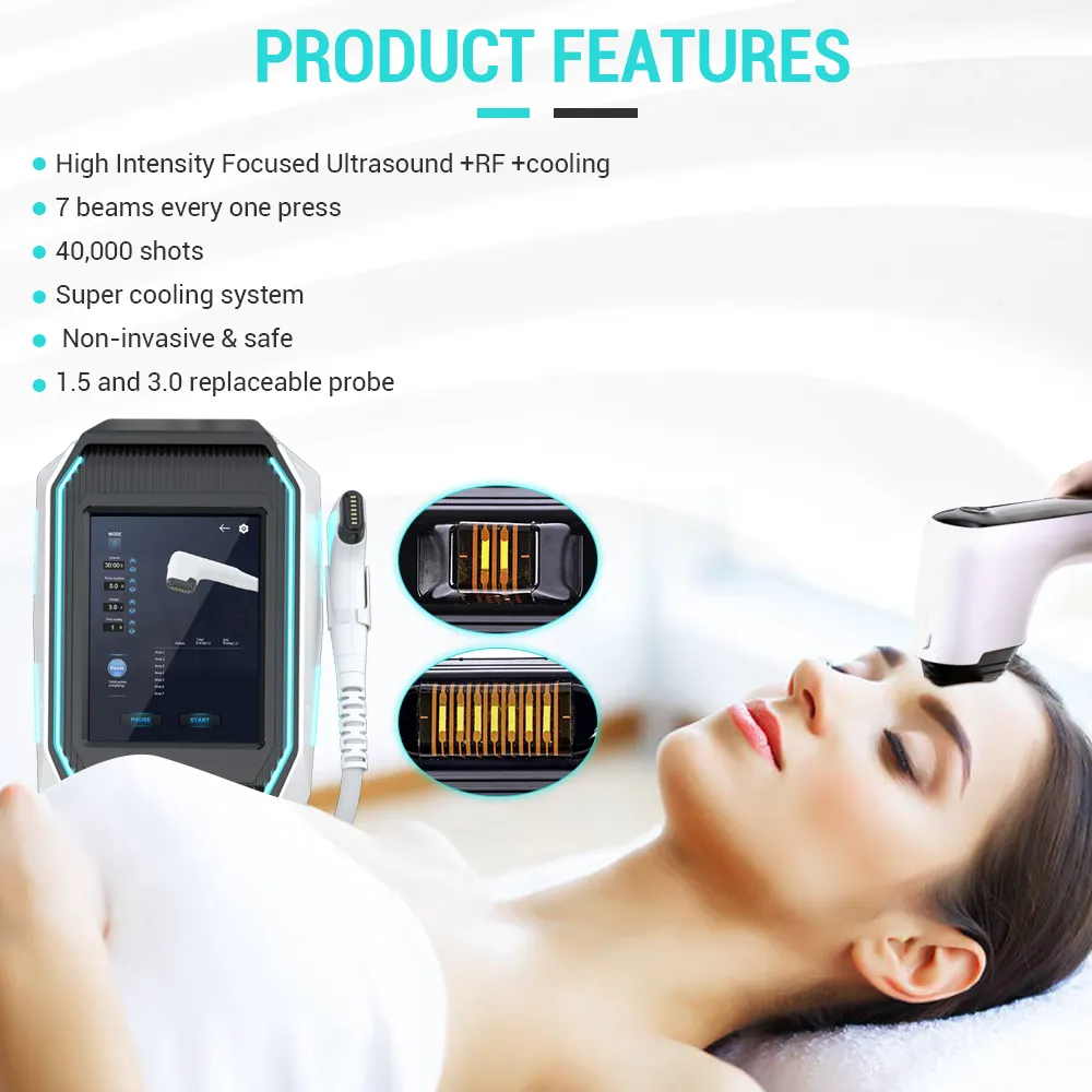 OEM&ODM 3D Ultrasound Radio Frequency Beauty Machine For Skin Rejuvenation Anti-aging