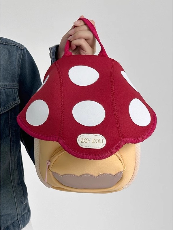 New Mini Cute Mushroom Backpack with Advanced Design, Popular Cute Treasure Series Children's Backpack