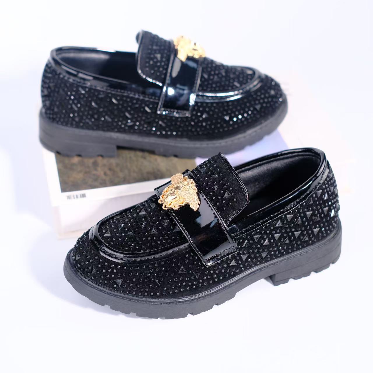 Baby Boy Dress Loafers Soft Bottom Non-slip Kids Casual Shoes Kidszworld for Girls Leather Moccasins 2025 New Toddler Flats Sizes 21 - 40 K0854