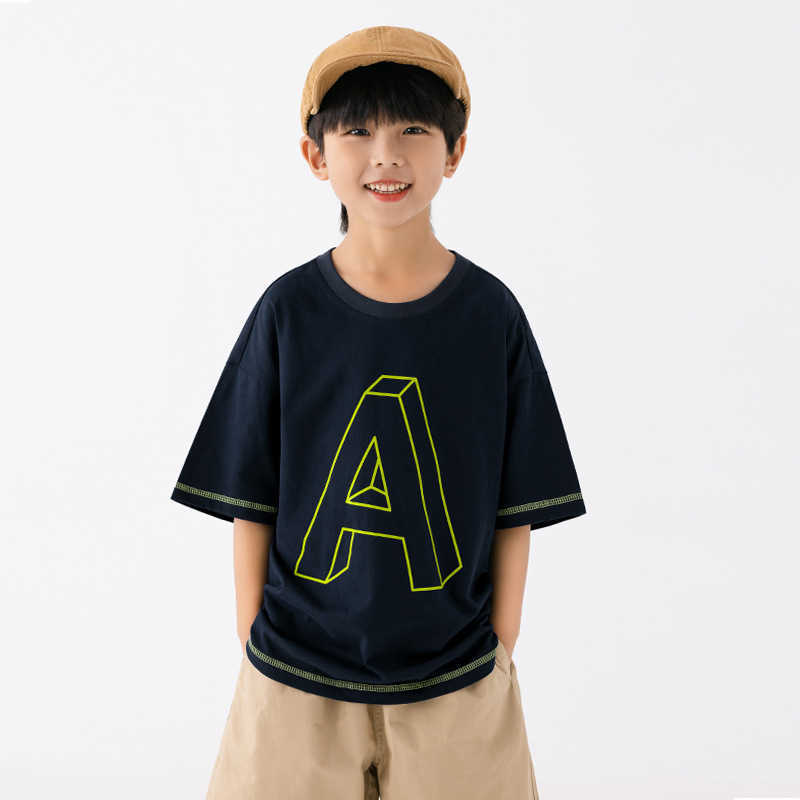 Ek Childrens Clothing Simple and Versatile Boys Pure Cotton Short Sleeved Tshirtw Ithv Isiblet Hreadm Ids Izec Hildrenss Tylisha Ndp Ersonalizedt Opt 
