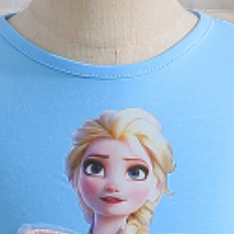 DISNEY Princess Elsa Kids designer clothes Frozen Girls' summer dress children's princess dress with bow-tie vest children's clothes