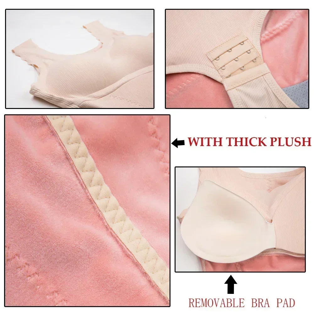 Warm womens winter thick abdominal compression shaping bra 250430