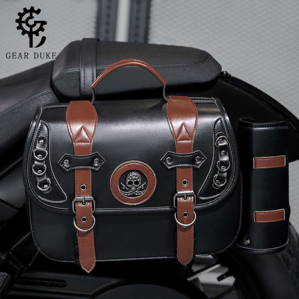 TEMU Motorcycle Harley Prince Cruise Modified Knight Box Side Bag