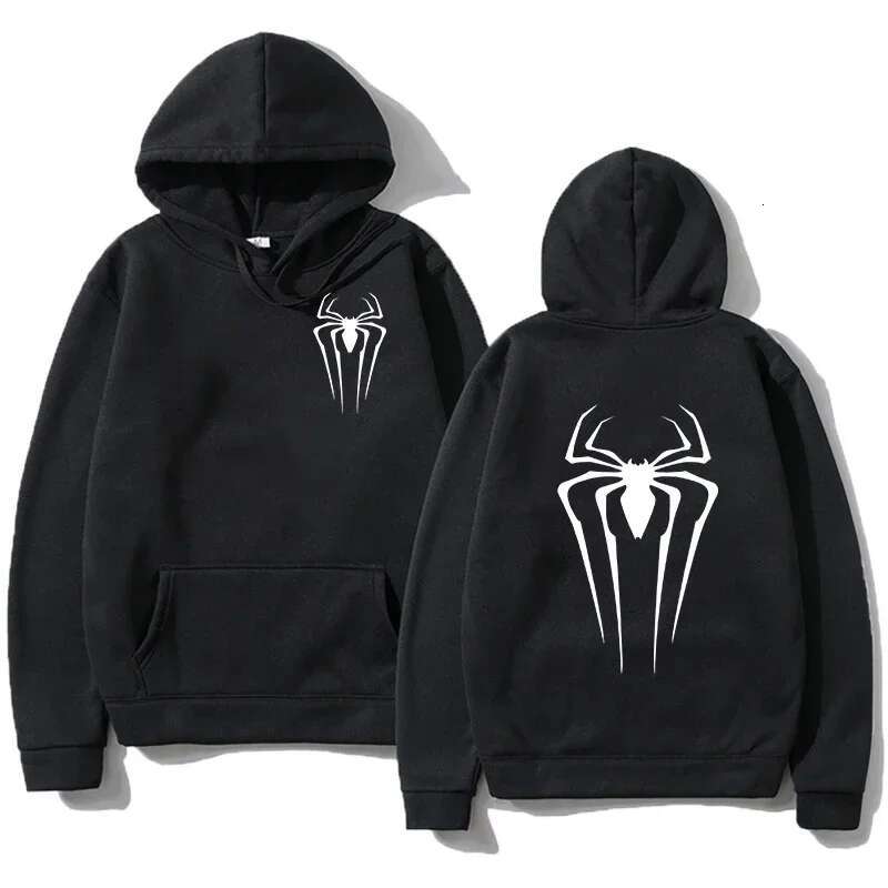 New Men's Women's Pullover Street Print Sweatshirt Spider Pattern Autumn and spring Loose Hoodie fashion clothing women