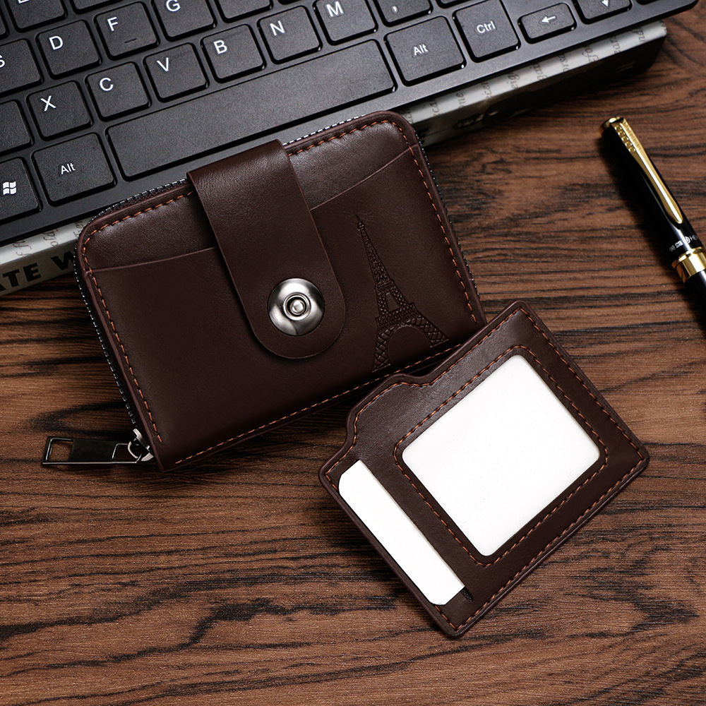 Designer Wallet Fashionable Draw Men S Magnetic Buckle Organ Large Capacity Bag Card Cover Driver S License Clip Coin Purse Luxury Wallet Key Pouch