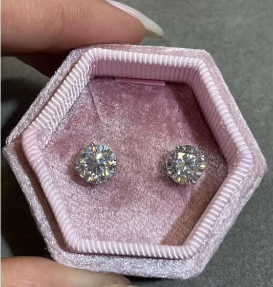 Wholesale Moissanite Earring 14K/18K Gold Jewelry VVS Moissanite GRA Certificate Diamond Earrings
