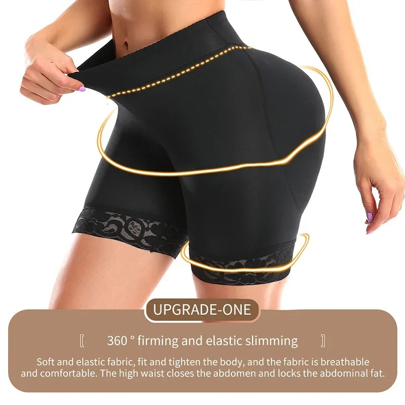 Womens High Waist Trainer Body Shaping Shorts Abdominal Control Weight Loss Hip Lift Lace 250430