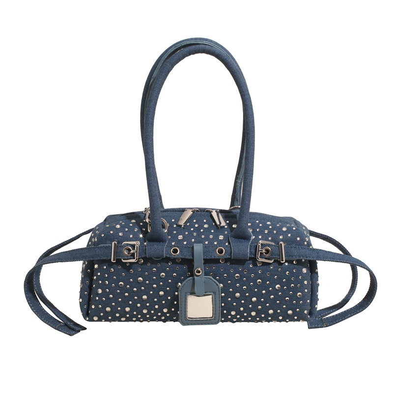designer bag Fashion Handheld Saddle for Women 2025 Spring New Style Trendy Rivet Chain Single Shoulder bag Crossbody Bag