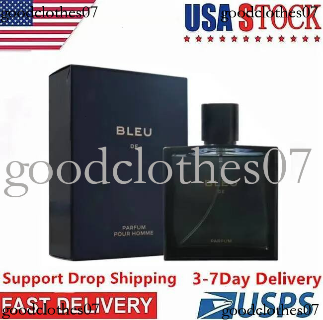 High quality Blue Long lasting 100ml men's perfume spray Cologne Express