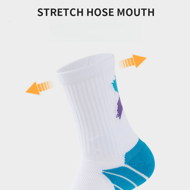 Practical professional basketball socks, children's towel bottom, breathable sports elite, mid tube, high, long tube training