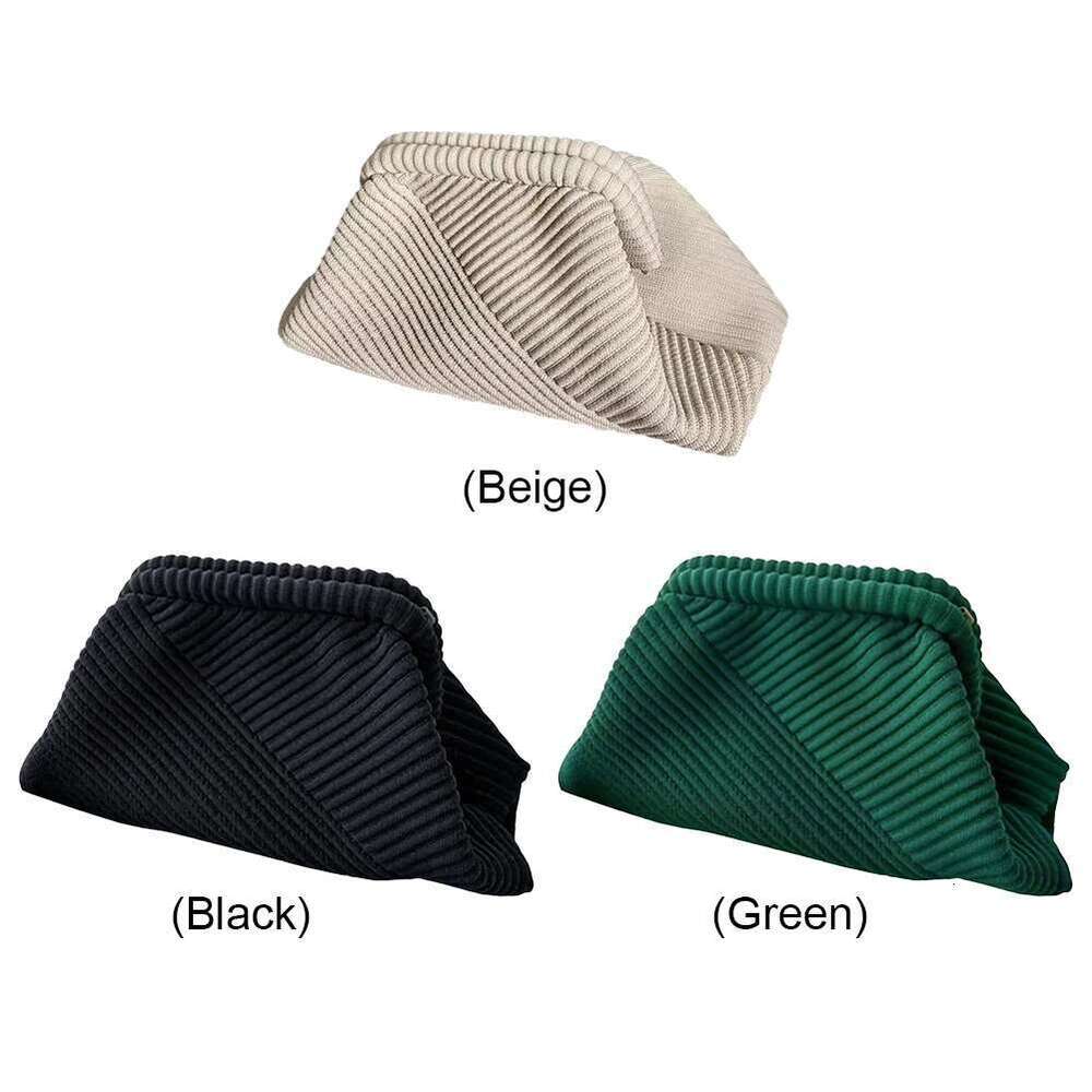 Women Corduroy Evening Purse Large Capacity Soft Clutch Handbag Chain Strap Chic Hobo Simple Satchel Bag